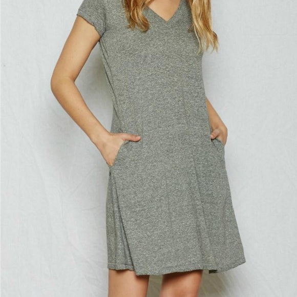 CURRENT ELLIOT V-Neck Trapeze Dress 🤩 NWT 🎉, 2 - Picture 3 of 7